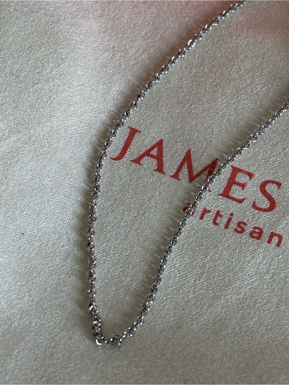 James Avery Sterling Silver Chain Necklace - Silver, 8” - Picture 2 of 3